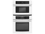 Jenn-Air JMW9530DAW 30 Floating Glass Microwave/Wall Oven Combo with MultiMode Convection and Self-Cleaning Feature: White