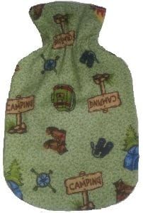 Warm Tradition CAMPING Flannel Cover for CHILD/TRAVEL SIZE Hot Water Bottle - COVER ONLY- Made in USA