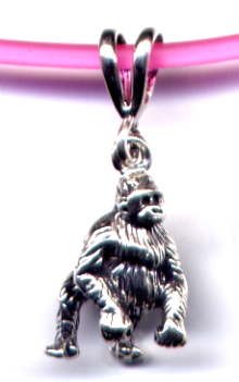 Buy 16 Pink Gorilla Necklace Sterling Silver Jewelry by O Joy Jewelry