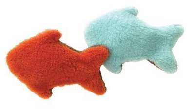 Image of West Paw Design Fish for Cat Catnip-Filled Cat Toy with Bell, Assorted