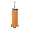 WENKO 17909100 WC-Garnitur Retoro - Edelstahl, � 13 x 43 cm, orange gl�nzend