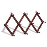Expandable 10-Hook Rack (Espresso) (10 - 85 W x 33 1/2 - 16 L)