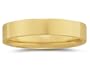5 mm Plain Flat Comfort-Fit Men's Wedding Band in 14k Yellow Gold