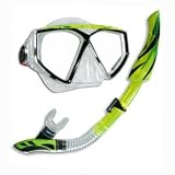 U.S. Divers Captain 4 LX Snorkeling Mask & Hydroair II LX Snorkel
