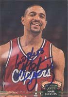 Mark Jackson, Los Angeles Clippers, 1993 Stadium Club Autographed Card