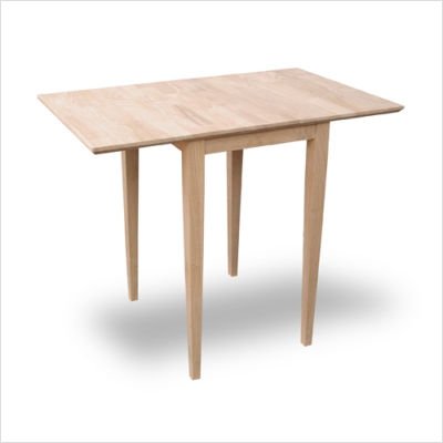International Concepts T-2236D Small Drop-leaf Table, Unfinished