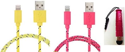 UIHY USB date cables 6Ft/2M Fabric Braided Sync Cable Charger Cord For iphone6 iphone6plus iPhone 5/iphone5s/iphone5c/ipad