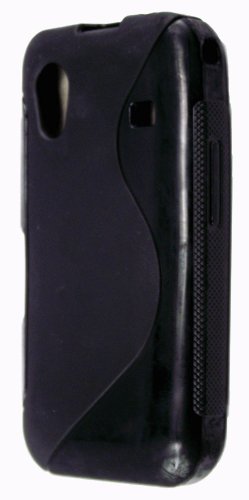 A PACK OF BLACK + PURPLE COLOUR GEL PROTECTION CASE COVER FOR SAMSUNG GALAXY ACE S5830