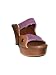 CYNTHIA VINCENT Tatin Platform Shoes in Plum
