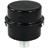 uxcell Air Compressor 1/2"PT Thread Connector Muffler Filter Silencer