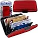 Metal Wallets - Trademark Home 82-9216 Aluminum Credit Card Wallet RFID Blocking Case PICK A COLOR!!! (Red)