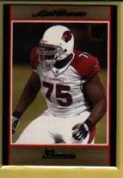 2007 Bowman Gold #218 Levi Brown - Arizona Cardinals (RC - Rookie Card Parallel) (Football Cards)