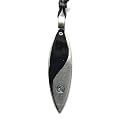 Tao Pewter Surfboard Pendant on Adjustable Cord Necklace