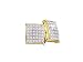 1.00 CTW.Yellow Gold Pave Set Diamond Stud Earrings