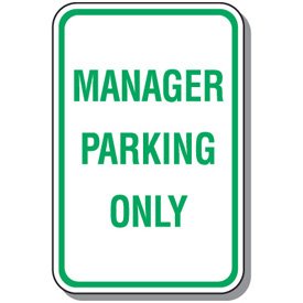 Amazon.com : Manager Parking Only Sign : Office Products