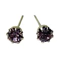 Crystal Alexandrite Birthstone Stud Earrings for June