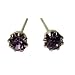 14k Yellow Gold Tone Crystal Alexandrite Birthstone Stud Earrings for June