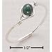 Stones Sr-1185 : Sterling Silver Wire Ring With Malachite Bead Sizes 4-10 Ring Size 09