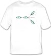 White T-Shirt with Image of White T-Shirt with