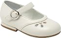 Stride Rite Infant Girls' Valerie MJ Mary Janes,Bone Pearlized Leather,4 M