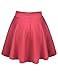 Thanth Womens Versatile Stretchy Pleated Flare Short Skater Skirt