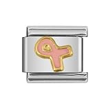 Zoppini Pink Ribbon Link