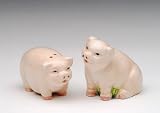 Fine Porcelain Figurine Collectible - Mini Pigs Salt and Pepper Shaker Set