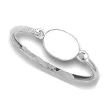 Oval Engravable Children's Bangle