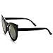 zeroUV - Womens Oversized Bold Rim Round Cateye Sunglasses