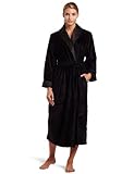 Casual Moments Womens 50 Inch Sheared Mink Shawl Collar Set-in Belt Robe, Black, Medium Casual Moments Womens 50 Inch Sheared Mink Shawl Collar Set-in Belt Robe, Black, Medium