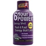Nve Pharmaceuticals 133EA 2oz. 6-Hour Sugar-Free Power Energy Shots - Juicy Grape Flavor (12 Each)