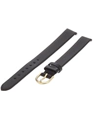 Timex Smooth Black Genuine Leather 11mm Long Ladies Watch Band