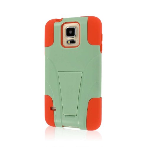 Empire MPERO IMPACT X Series Kickstand Case for Samsung Galaxy S5 / GS5 - Retail Packaging - Coral Mint