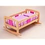 Pintoy Wooden Doll's Rocking Cradle