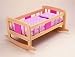 Toys : Pintoy Wooden Doll's Rocking Cradle