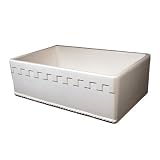 Farmhaus Fireclay Athinahaus Sink with Decorative Apron Finish: Biscuit