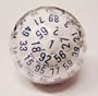 100-Sided 1-1/2" Dice White