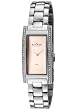 Women's White Swarovski Crystal Pale Pink Dial Stainless Steel
