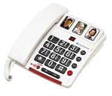 Photo50 Amplified Photo Phone with Digital Messaging (White) (2.5