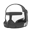 Buy Black Commando Scorch Helmet - LEGO Compatible Minifigure Piece Best Price.