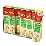 KEB21163 Club & Cheddar Cheese Sandwich Crackers Single Serving, 8 Crackers/PK, 12 PK/BX