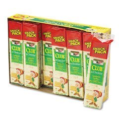 Club and Cheddar Cheese Sandwich Crackers Single Serving (KEB21163) Category: Chips and Snack Foods