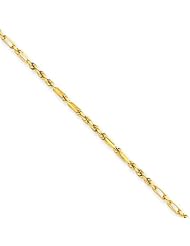 1.25mm, 14 Karat Yellow Gold, Diamond-Cut, Milano Rope Chain - 18 inch