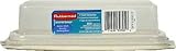 Rubbermaid 3930-RD-CLR White Plastic Butter Dish