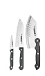 Ronco KN4300BLGEN Six Star+ Rocker Chef Trio 3-Piece Cutlery Set
