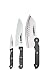 Ronco KN4300BLGEN Six Star+ Rocker Chef Trio 3-Piece Cutlery Set