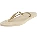 Sports : Havaianas Slim Damen - Zehensandale, Gr&ouml;&szlig;e 41/42, beige/gold ( bege/dourado)