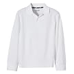 Boys' Cherokee® School Uniform Long-Sleeve Polo - White