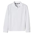 Boys' Cherokee® School Uniform Long-Sleeve Polo - White