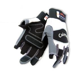 Max Dex 3 Fingerless Mechanic Gloves Medium